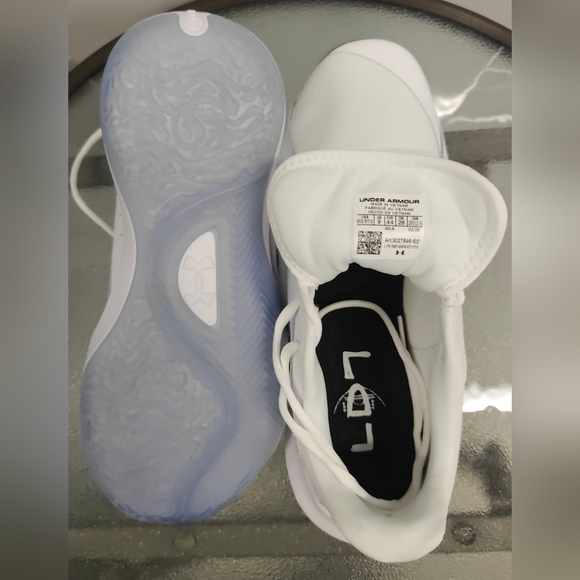 Under Armour Lockdown 7 Low "White Metalic Silver Size 10 - Picture 8 of 9